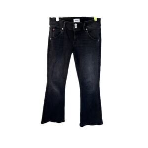 HUDSON Women's sz 25 Black Bootcut Crop Flare Jeans